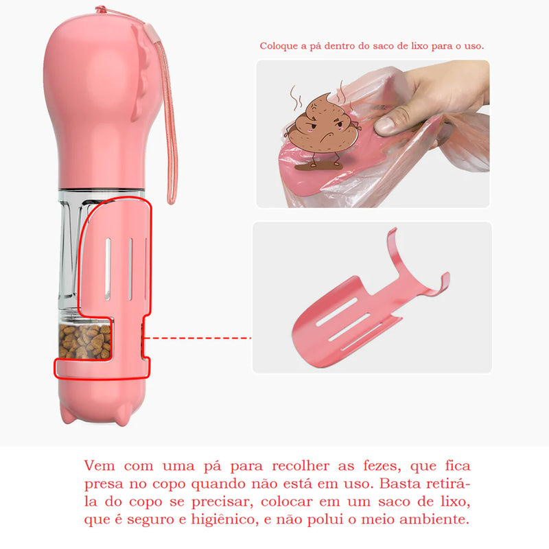 Garrafinha Pet Multifuncional 3 em 1